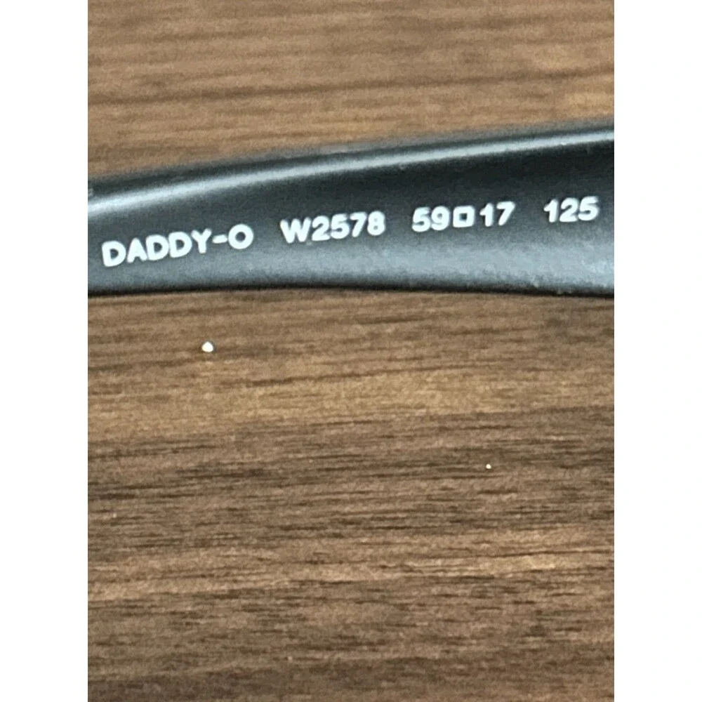 Ray-Ban Daddy-O RB2016 W2578 Black Full Rim Plastic Rectangle Frames 59-17-125